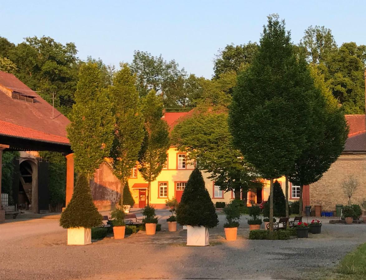 Elegantes Gaesteapartment Verano In Schloss Und Hofgut Langenzell Wiesenbach Dış mekan fotoğraf